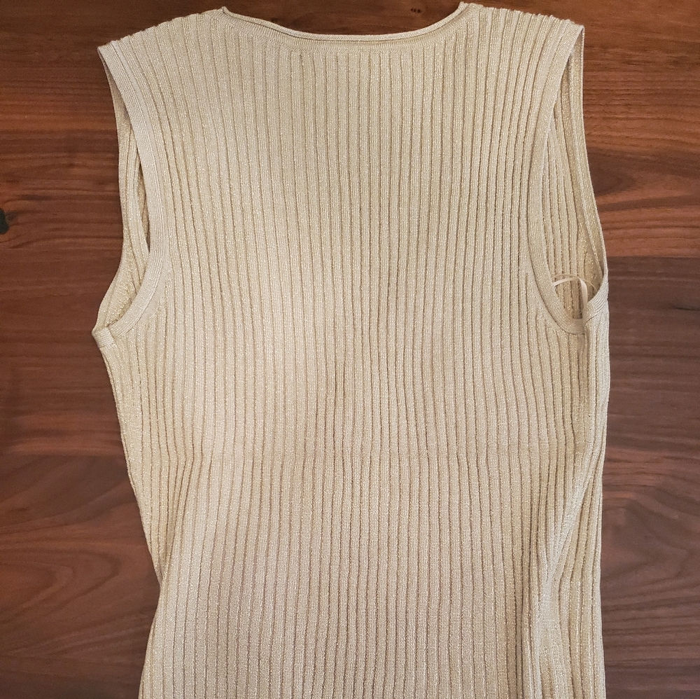 Elie Tahari Rudie Ribbed Tank Women's Sz M or XL - Picture 7 of 7